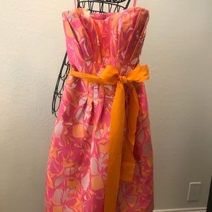 Badgley Mischka midi fit and flare dress SPRING